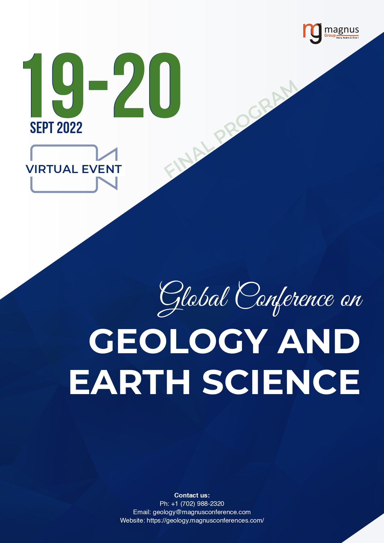 Global Conference on  Geology and Earth Science | Online Event Program